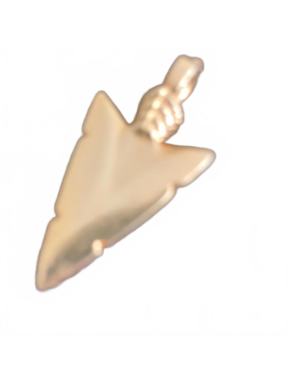 Vintage gold arrowhead pendant